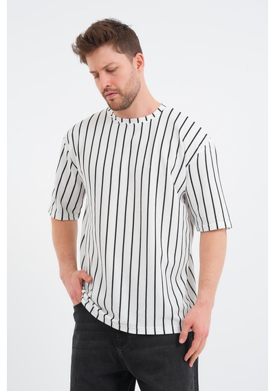 Redline Shift Erkek Oversize Tişört Beyaz