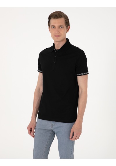 Pierre Cardin Erkek Siyah Tişört 50302616-vr046 Siyah