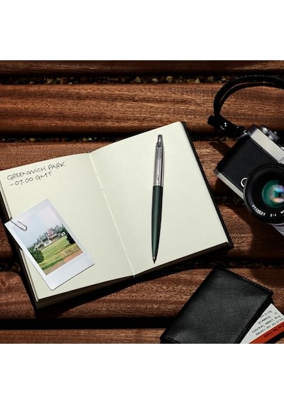 Jotter Xl Tükenmez Kalem Greenwich Mat Yeşil Orta Uç Mavi Mürekkep Hediye Kutusu ---