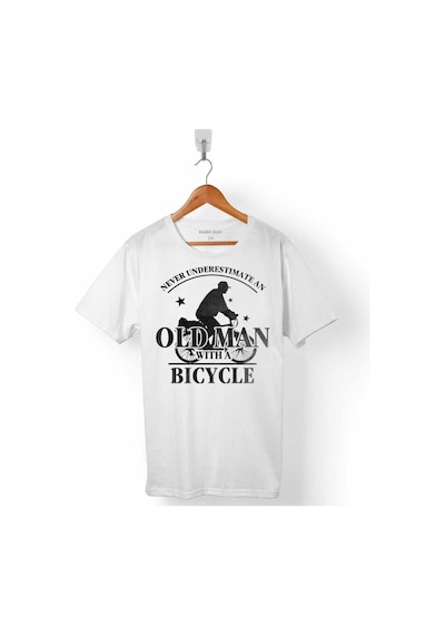 Old Man Bıcycle Never Bisiklet Erkek Tişört
