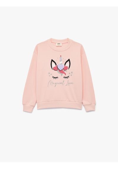 Koton Simli Unicorn Baskılı Şardonlu Uzun Kollu Bisiklet Yaka Sweatshirt Pembe 6wkg10174ak Gül Koton Simli Unicorn Baskılı Şardonlu Uzun Kollu Bisiklet Yaka Sweatshirt Pembe 6wkg10174ak Gül