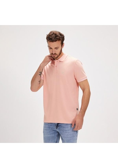 Bad Bear Pure Erkek Pembe Polo Yaka Tişört