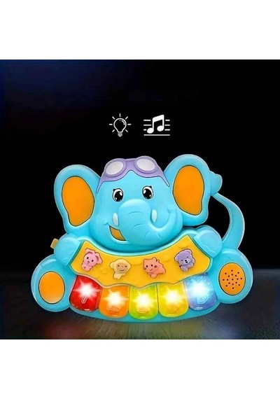 Minibo Sesli Ve Işıklı Piyanolu Fil