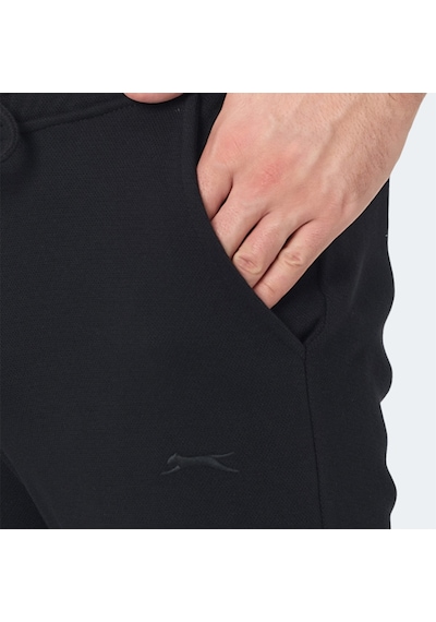 Slazenger BLAZEWAY Erkek Cepli Dar Paça Siyah Eşofman Altı