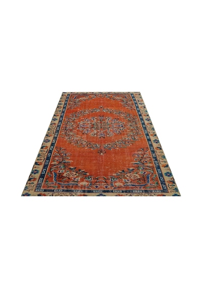 Klasık Modern Vıntage Eskıtme El Dokuma Halı 142 X 212 Cm 9687