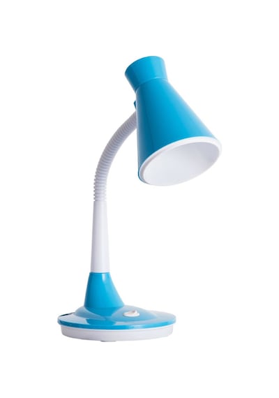 Masa Üstü Masa Lambası Ders Çalışma Kitap Okuma Masa Ve Gece Lambası Akrobatik Gövde Büyük Boy Lamba Mavi