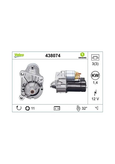 Valeo 438074 Mars Motoru 4400331 4402118 4402411