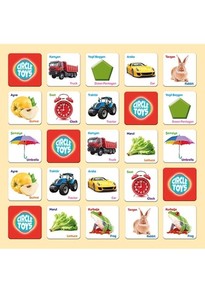 Kart Eşleştirme Oyunu, Eğitici Kartlar Eşleştirme Kartı Oyuncak