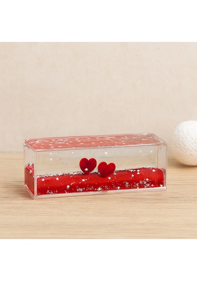 Yüzen Akvaryum Mıka Şişe Süsü 4.5x13 Cm Kırmızı