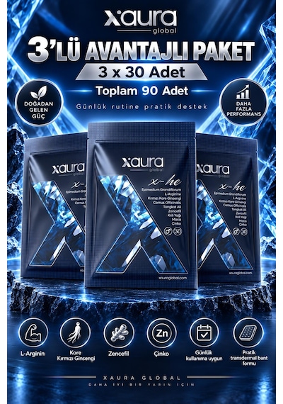 Xaura X-he 30'lu Transdermal Bant 3 Adet
