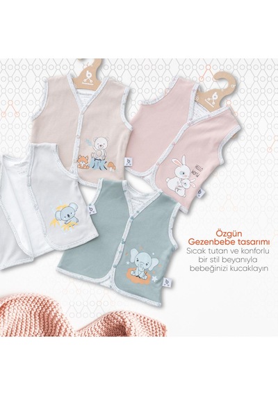 Gezenbebe Hero Bebek Yeleği Bej