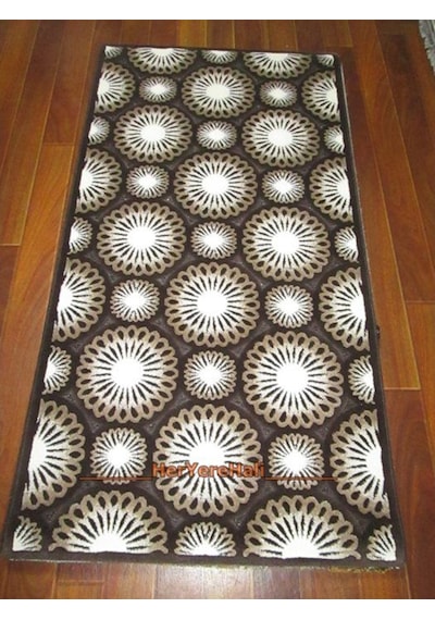 Serisonu Halı Bianco 5422Bkahve 80X150Cm