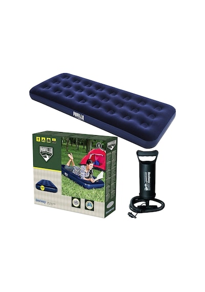 Bestway 67000 Tek Kişilik Şişme Yatak + Pompa 185x76x22 Cm Lacivert