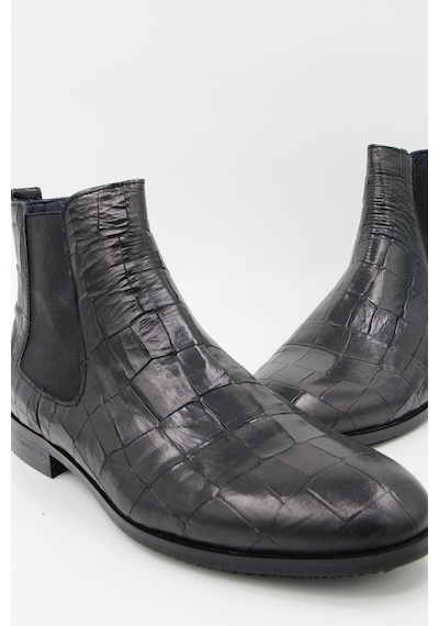 Luciano Bellini Bj3001 Reptil Erkek Klasik Bot - Siyah-siyah