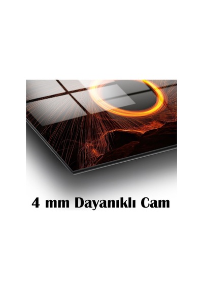 Kudüs Kubbet Üs Sahra Dini Cam Tablo 4mm Dayanıklı Temperli Cam İslami Motifli Dekoratif Duvar Tablosu, Salon Ve İbadet Alanı Dekoru,