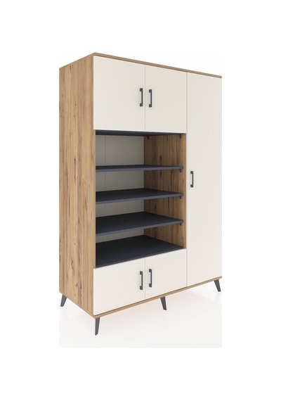 Kronos Dolap 11 Raflı 5 Kapaklı 132x59x195 Çam-aytaşı/antrasit Aytası/antrasıt - Atlas Çam Kronos Dolap 11 Raflı 5 Kapaklı 132x59x195 Çam-aytaşı/antrasit Aytası/antrasıt - Atlas Çam