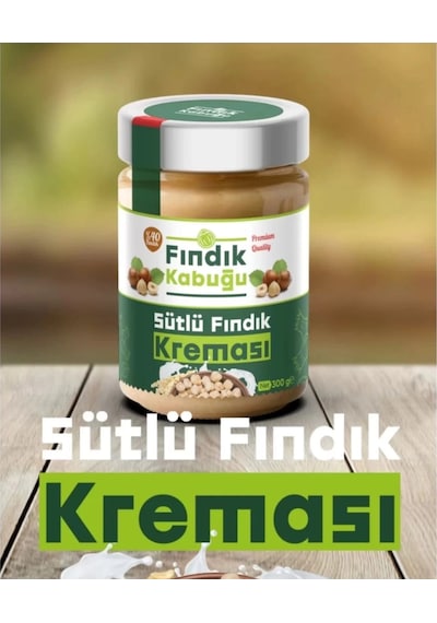 Fındık Kabuğu Sütlü %40 Fındık Kreması 300 Gr