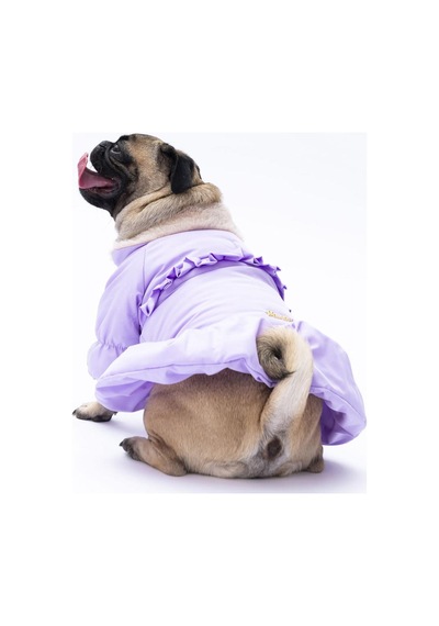 Lila Elizabeth Köpek Mont Köpek Yağmurluk Köpek Kıyafeti Köpek Elbisesi