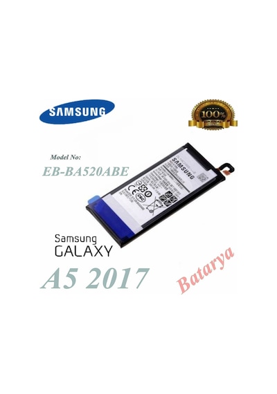 Samsung Uyumlu Galaxy A5 2017 Batarya Eb-Ba520Abe Servis Ürünü 3000Mah