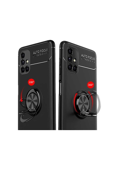 Samsung Galaxy Uyumlu M51 Kilif Lens Yüzüklü Koruyucu Silikon Kapak 463943566