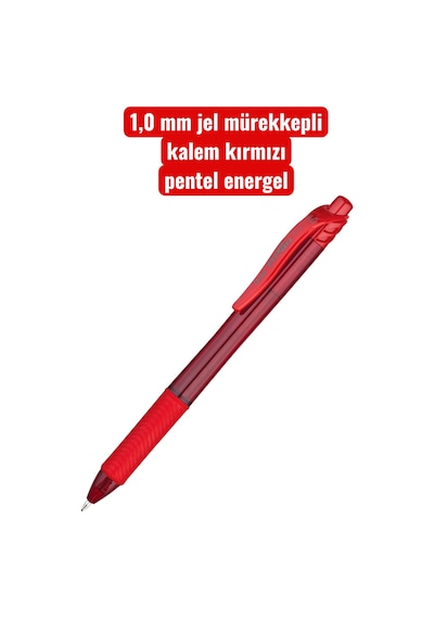 Pentel Energel 1.0 Mm Basmalı Jel Kalem Siyah / Bl110k Çok Renkli