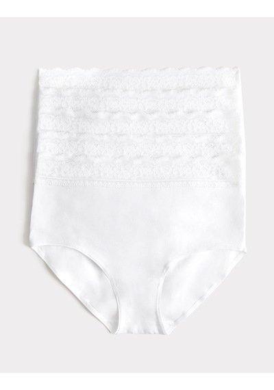 Marks & Spencer 5'li Dantel Detaylı Full Brief Külot Seti T61005022F Beyaz