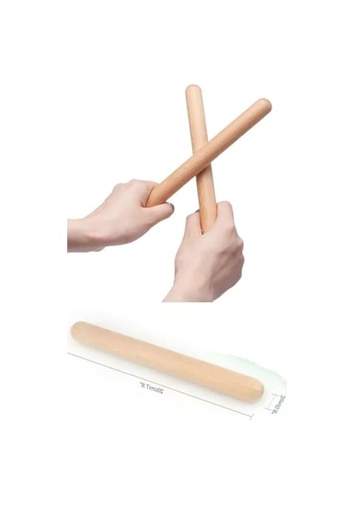Ahşap Ritim Çubuk Seti, 20 Cm