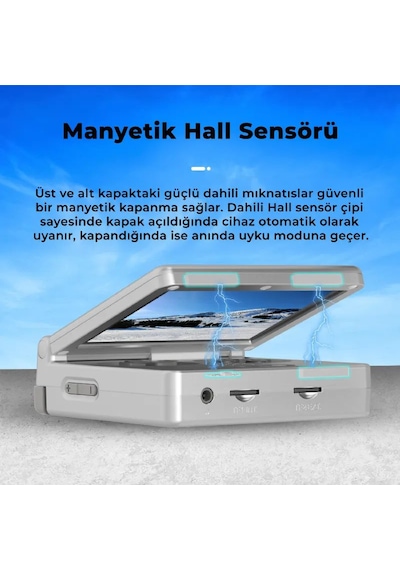 Rg35xxsp Katlanabilir Retro El Oyun Konsolu 64 Gb Gümüş - 3.5 İnç Oca Ips Ekran H700 İşlemci 5g Wi-fi Hdmı Bluetooth Psp, Ps1, Nds Destekli