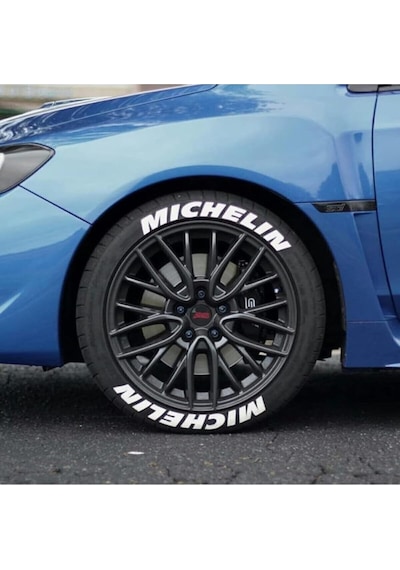 Michelin Motosiklet Ve Otomobil Michelin Lastik Yazısı Sticker Arma 8 Adet Bombtire