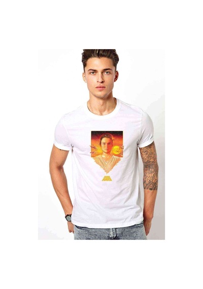 Star Wars Baskılı Beyaz Erkek Tshirt