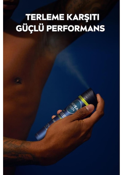 Men Erkek Sprey Deodorant Deep Extreme 150ml, 72 Saat Anti-perspirant Ter Koruma, Yeni Enerjik