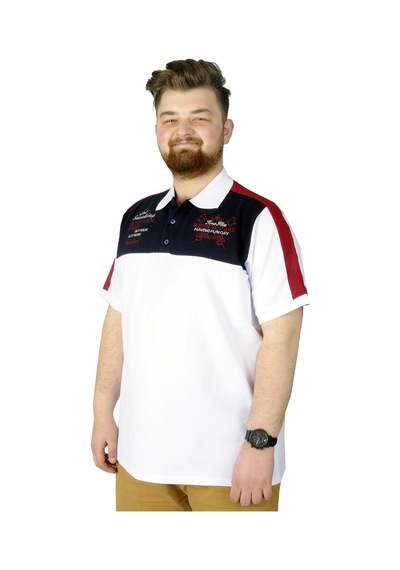 Mode Xl Büyük Beden T-Shirt Polo When You Are 22334 Beyaz 001