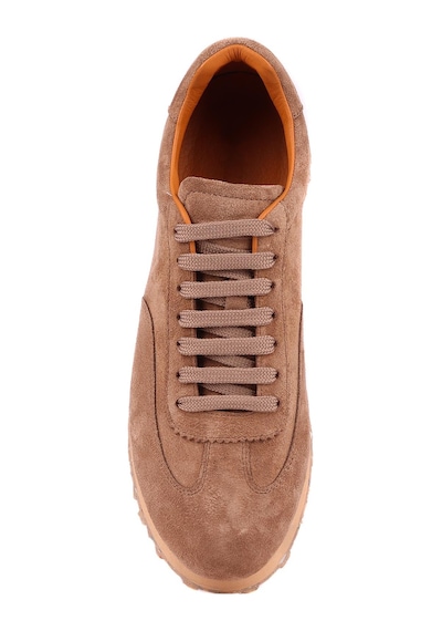Shoetyle - Taba Hakiki Süet Bağcıklı Erkek Günlük Ayakkabı 666-109-1242 Taba