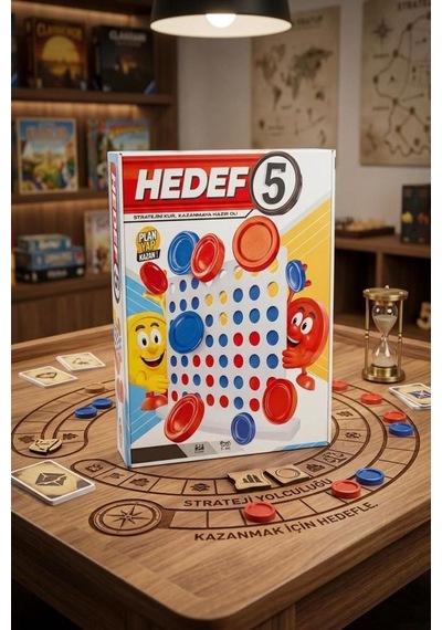 Hedef 5 56 Parçalı 2 Kişilik Mantık Zeka Ve Strateji Geliştiren Eğitici Renkli Aile Kutu Oyunu