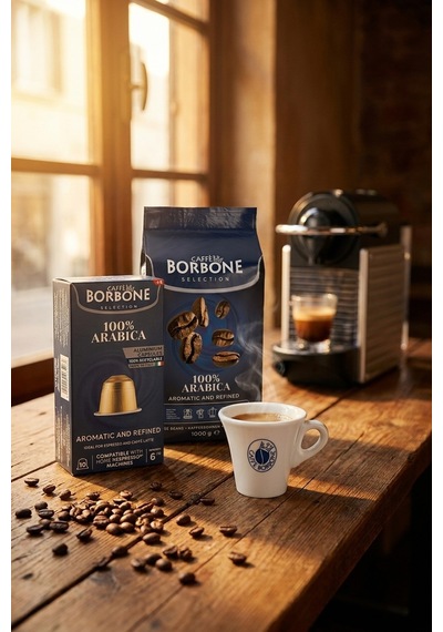 Caffe Borbone Arabica 1 Kg Kapsül Çekirdek Filtre Set - Nespresso Uyumlu, 3 Yöntem Tek Pakette Diğer
