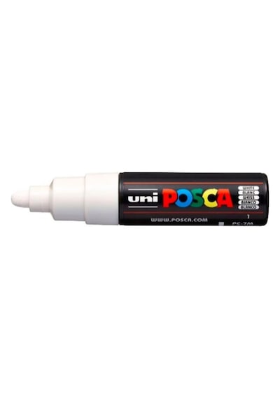 Uni Posca Pc-7M Boyama Markörü 4.5-5.5 Mm Beyaz