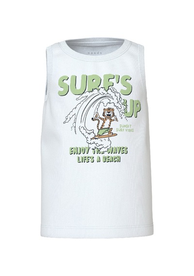 Name It Nmmvagno Tank Top Erkek Çocuk T-shirt 13228228 Beyaz