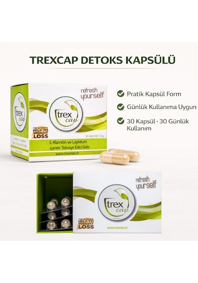 Trex Cap Takviye Edici Gıda 30 Kapsül
