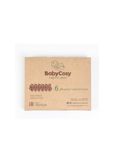 Babycosy Organic Wear Csyc1010 Bebek 6'lı Çorap %100 Organik Pamuk Bebek - Yenidoğan - Csyc1010 Karışık Babycosy Organic Wear Csyc1010 Bebek 6'lı Çorap %100 Organik Pamuk Bebek - Yenidoğan - Csyc1010 Karışık