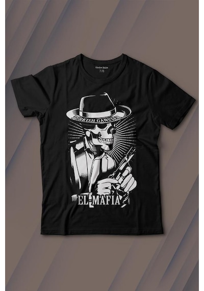 Kendim Seçtim Turkish Ganster El Mafia Mafya Temalı Baskılı Tişört Çocuk T-shirt 001