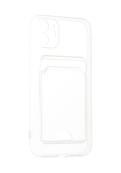 Apple İphone 11 Kılıf Kart Şeffaf Silikon