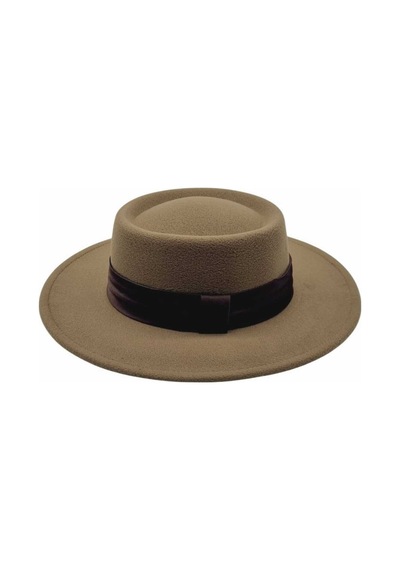 Uniquetrenders Kadın Kaşe Gondol Şapka Camel