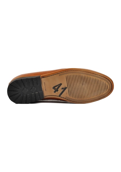 Ayakmod 7105 Taba İçi Dışı Hakiki Deri Erkek Loafer Ayakkabı 001