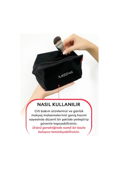 Missha Pouch B Round Büyük Boy Makyaj Çantası