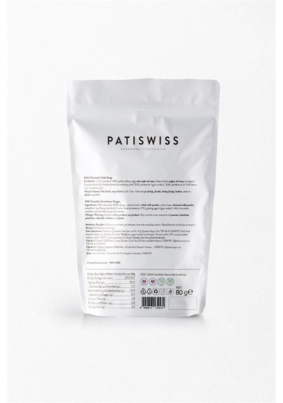 Patiswiss Sütlü Çikolatalı Çilek Draje