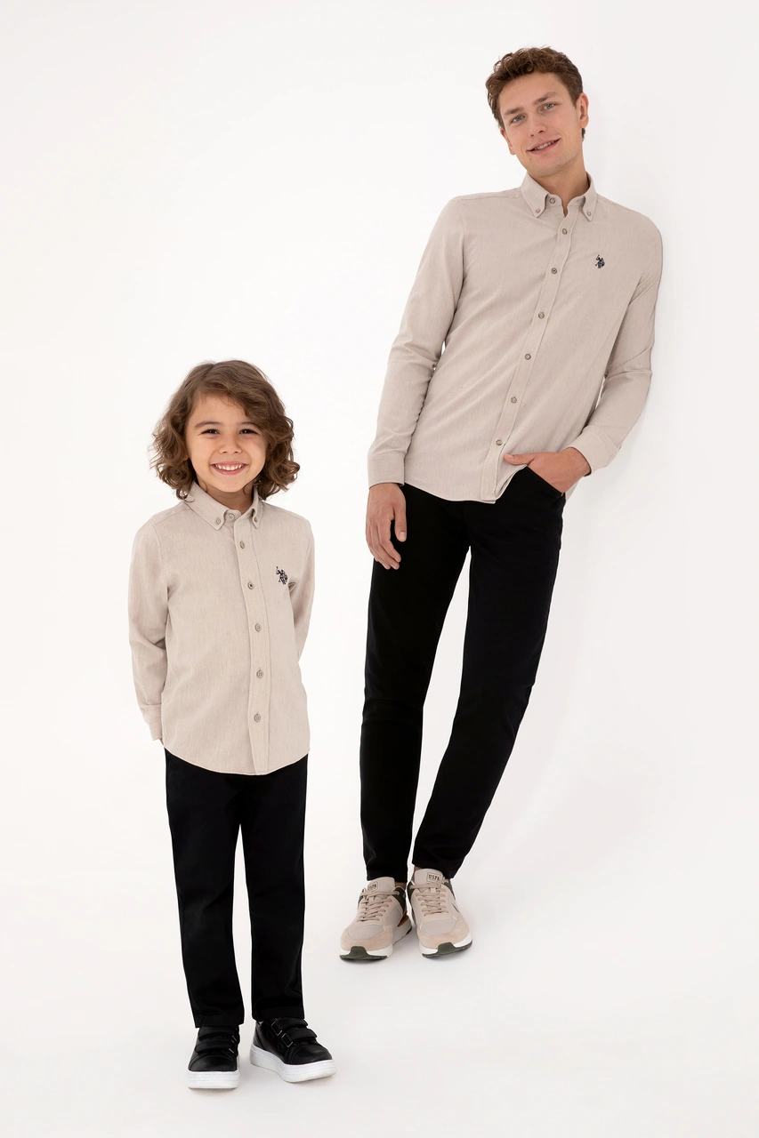 U.s. Polo Assn. Erkek Bej Gömlek Basic 50316721-vr011 Bej U.s. Polo Assn. Erkek Bej Gömlek Basic 50316721-vr011 Bej