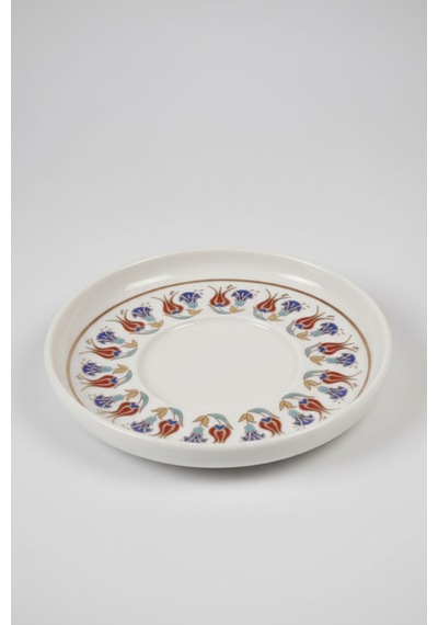 6 Kişilik Nodric Kenarlı Toledo Elegant Yaldızlı Çay Tabağı 11,5cm Beyaz