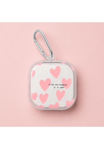 Samsung Galaxy Buds 4 / Buds 4 Pro İle Uyumlu Heartmessage Kalp Desenli Şeffaf Kulaklık Kılıfı Simli Görünümlü, Metal Karabinalı, Baskılı Koruyucu Kulaklık Kabı Samsung Galaxy Buds 4 / Buds 4 Pro İle Uyumlu Heartmessage Kalp Desenli Şeffaf Kulaklık Kılıfı Simli Görünümlü, Metal Karabinalı, Baskılı Koruyucu Kulaklık Kabı