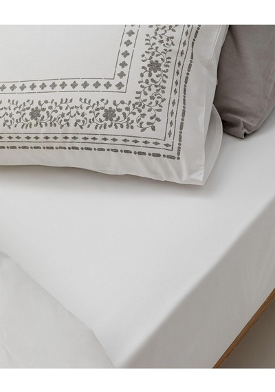 Arber King Size Duvet Cover Set- Gri Beyaz - Çok Renkli