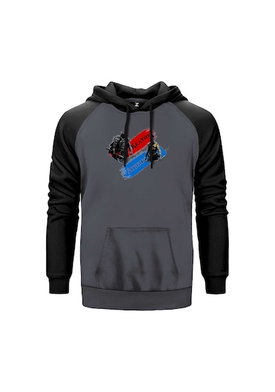 God Of War Atreus Kratos Gri Renk Reglan Kol Sweatshirt Gri